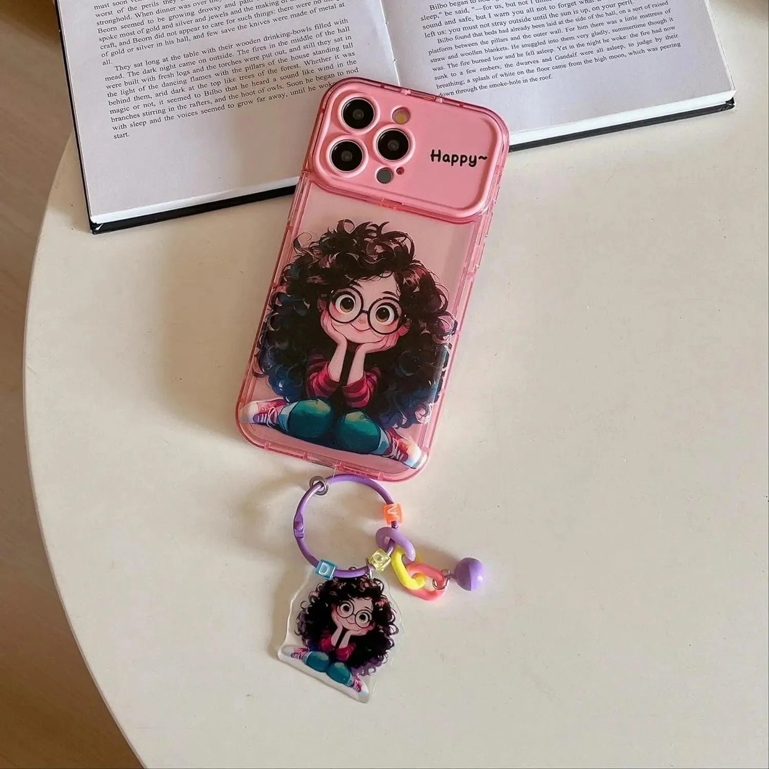 Geek Girl Charm Phone Case (For iPhones) - Bear Hugs