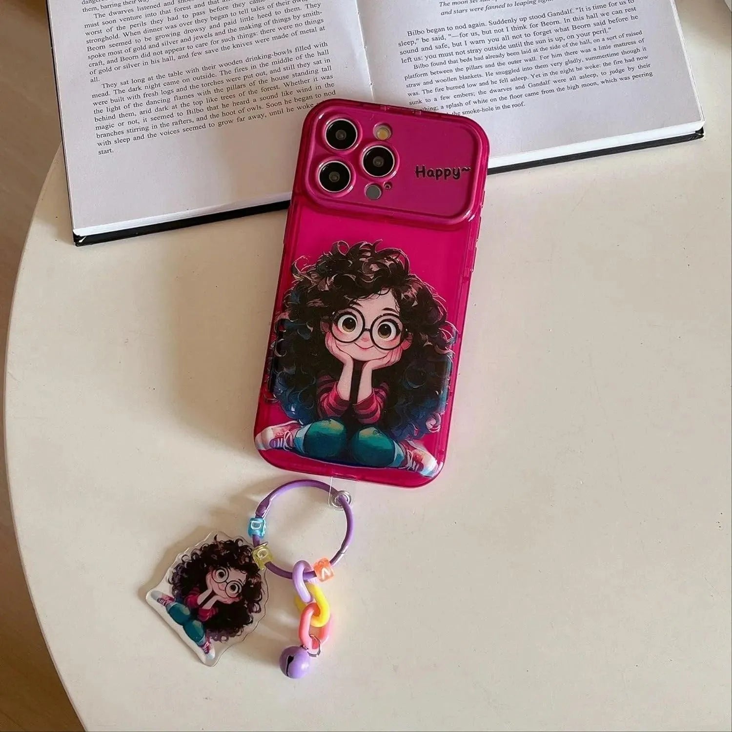 Geek Girl Charm Phone Case (For iPhones) - Bear Hugs