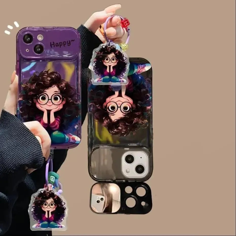 Geek Girl Charm Phone Case (For iPhones) - Bear Hugs