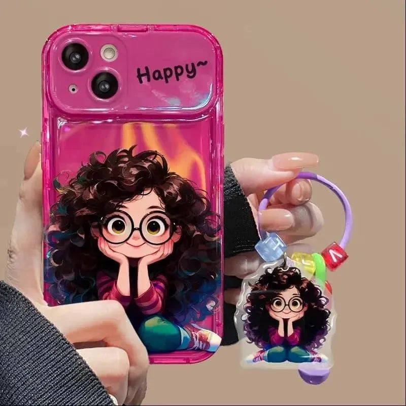 Geek Girl Charm Phone Case (For iPhones) - Bear Hugs