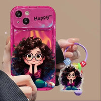 Geek Girl Charm Phone Case (For iPhones) - Bear Hugs