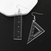 Geometric Instruments Asymmetric Dangle Earrings - Bear Hugs