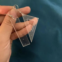 Geometric Instruments Asymmetric Dangle Earrings - Bear Hugs