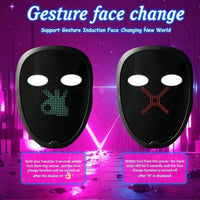 Gesture Sensing Bluetooth LED Smart Mask - Bear Hugs