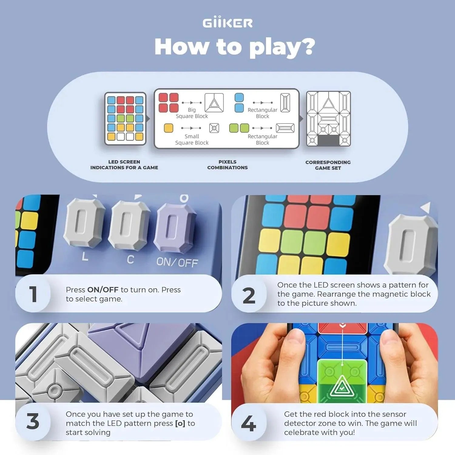 GiiKER Super Slide Smart Sensor Puzzle - Bear Hugs