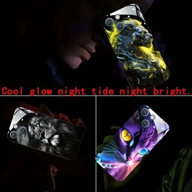 Glowing Armour Flashing Smart Voice Controlled Cover (For iPhone) - Bear Hugs