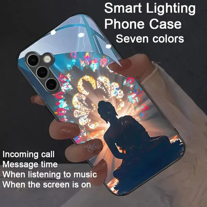 Glowing Calm Buddha Smart Cover (For Samsung) - Bear Hugs