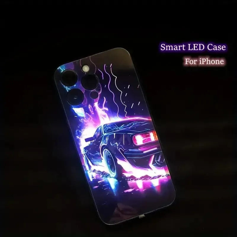 Glowing Car LED Smart Voice Controlled Cover (For iPhone) - Bear Hugs