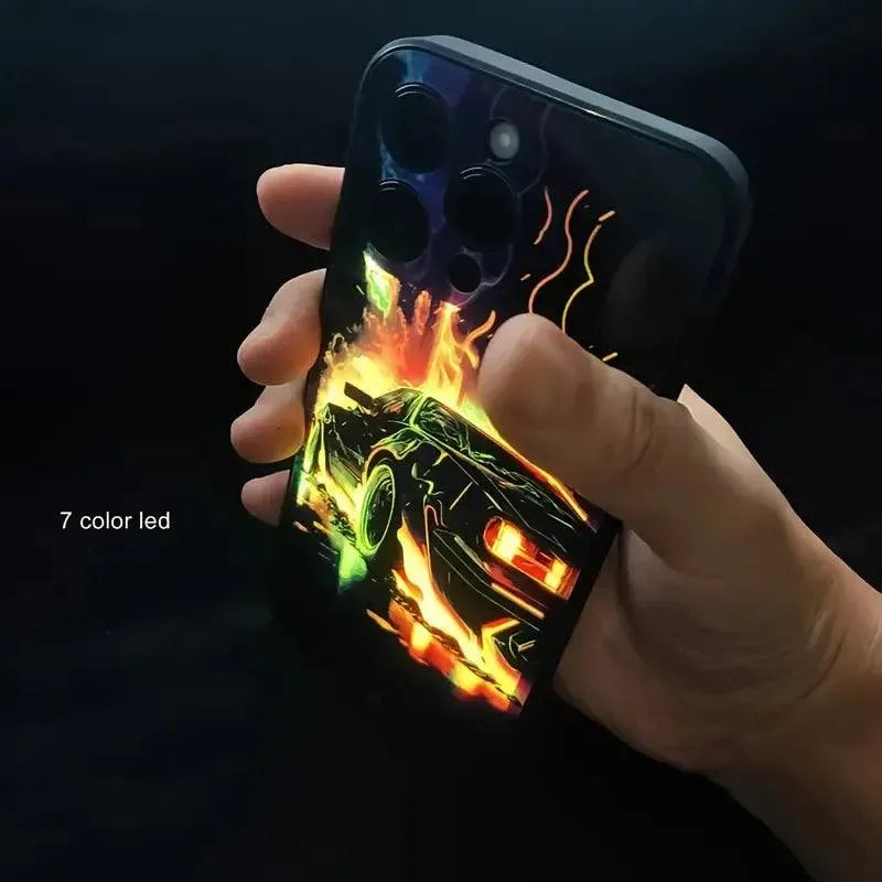 Glowing Car LED Smart Voice Controlled Cover (For iPhone) - Bear Hugs