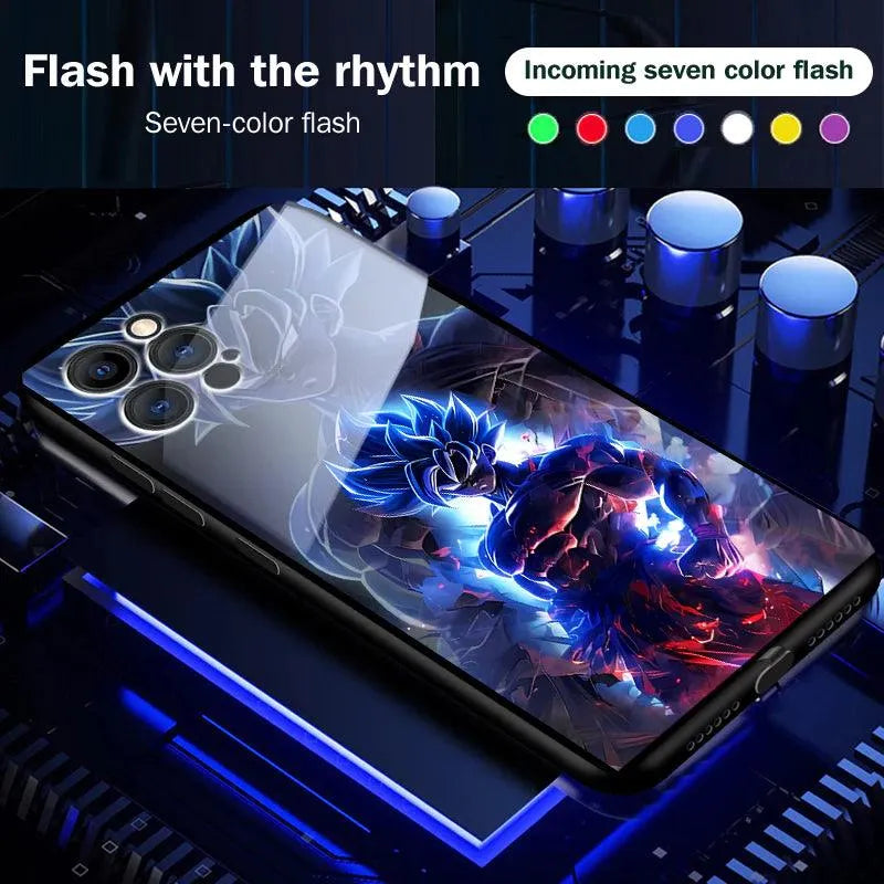 Glowing Dragon Ball Z Voice Controlled Smart LED Cover (For iPhone) - Bear Hugs