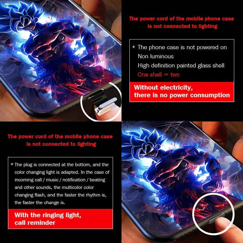 Glowing Dragon Ball Z Voice Controlled Smart LED Cover (For Samsung) - Bear Hugs