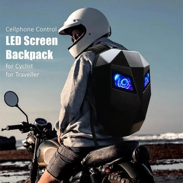 Glowing Eyes 3D LED Display Knight Backpack - Bear Hugs