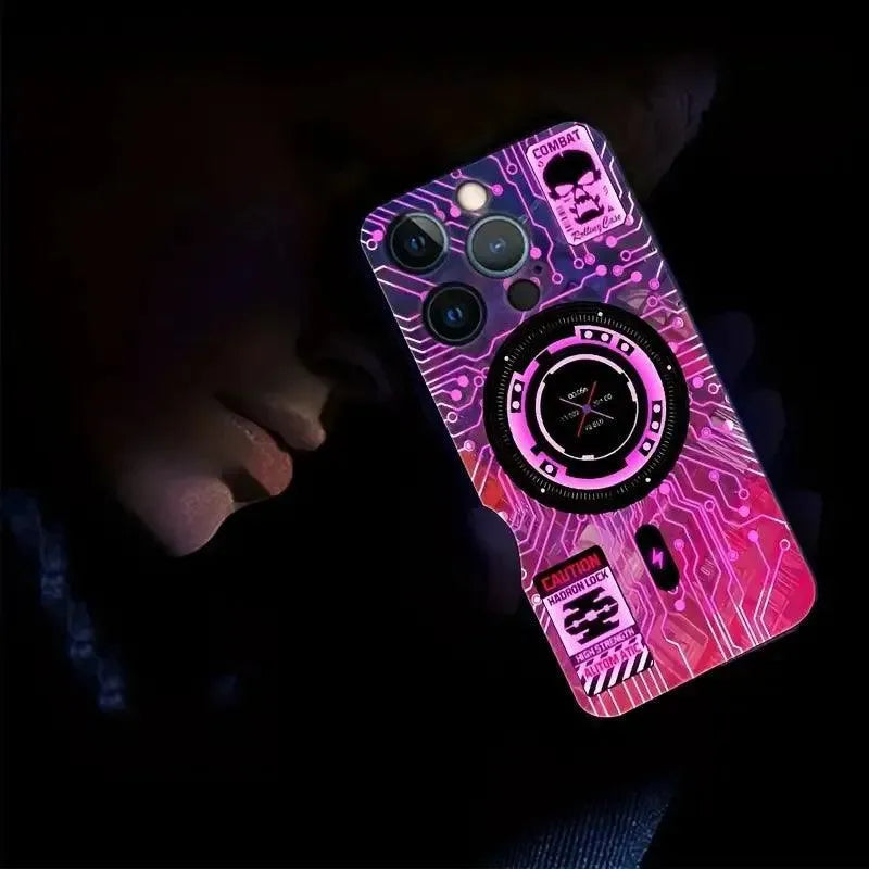 Glowing Futuristic Voice Controlled LED Case (For iPhone) - Bear Hugs