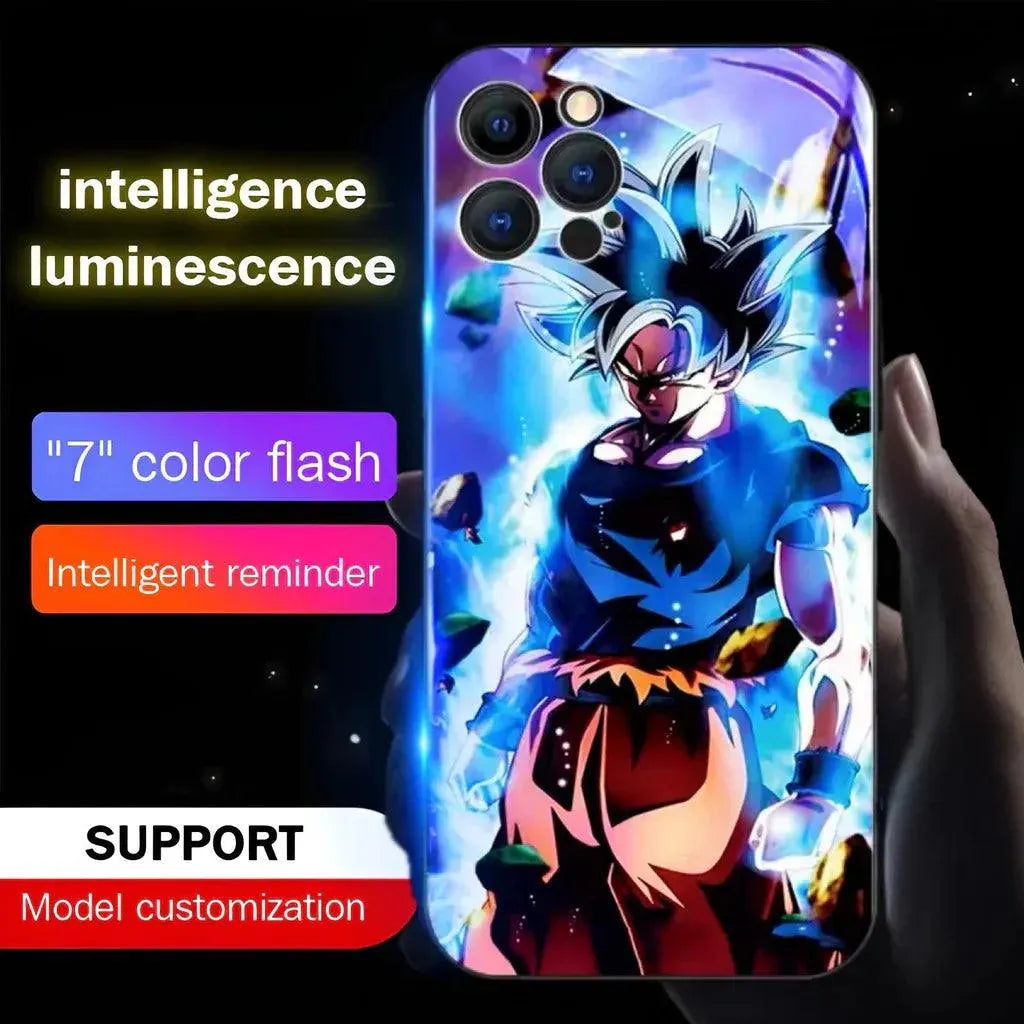 Glowing Goku Voice Controlled Smart LED Cover (For iPhone) - Bear Hugs