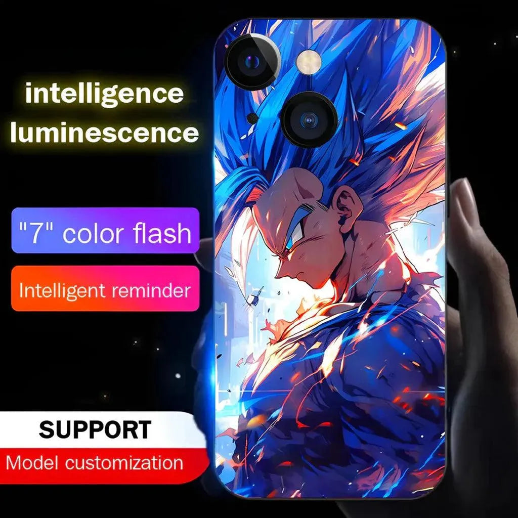 Glowing Goku Voice Controlled Smart LED Cover (For iPhone) - Bear Hugs