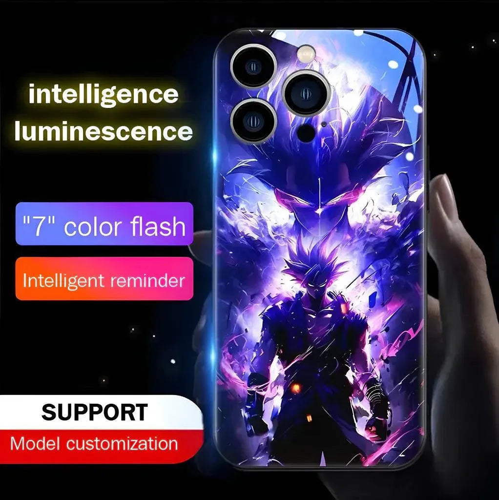 Glowing Goku Voice Controlled Smart LED Cover (For iPhone) - Bear Hugs