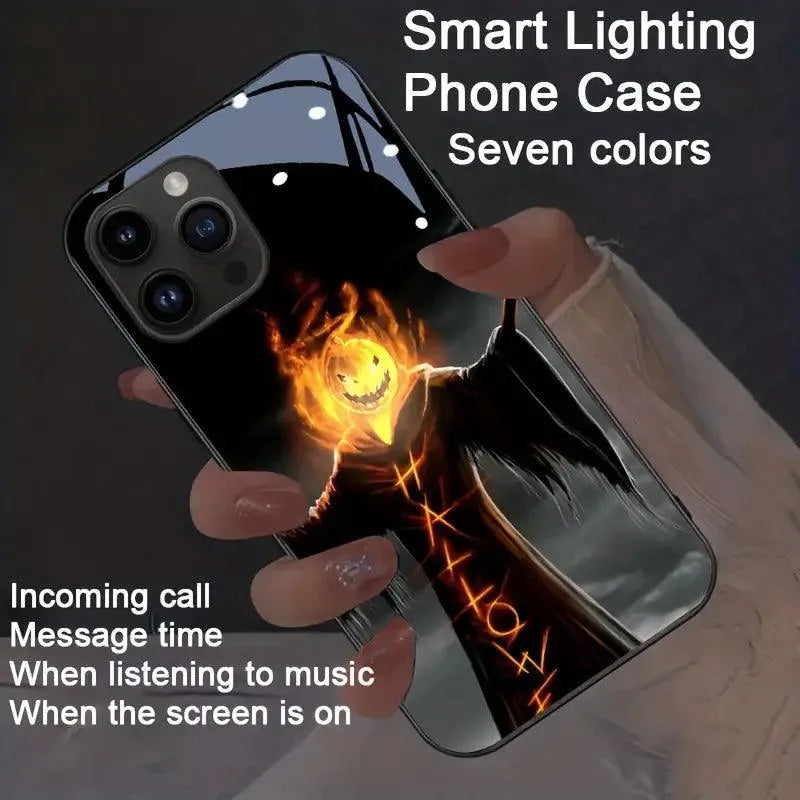 Glowing Halloween Theme Smart Voice Controlled Cover (For Samsung) - Bear Hugs