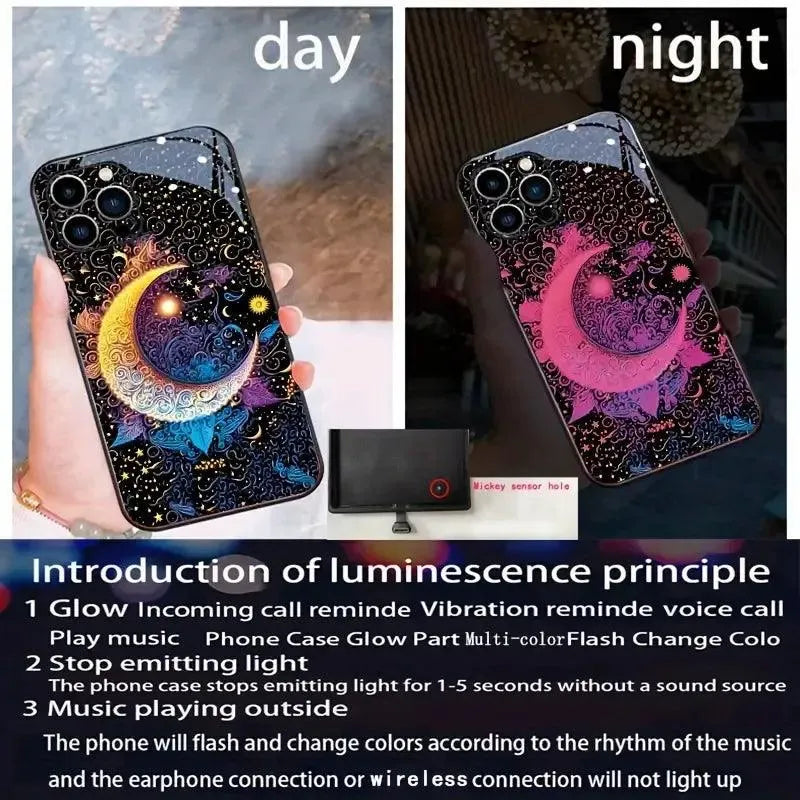 Glowing Moon and Stars Smart Cover (For Samsung) - Bear Hugs