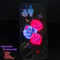 Glowing Rose Smart Voice Controlled Cover (For iPhone) - Bear Hugs