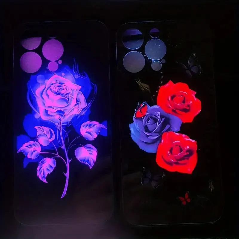 Glowing Rose Smart Voice Controlled Cover (For iPhone) - Bear Hugs