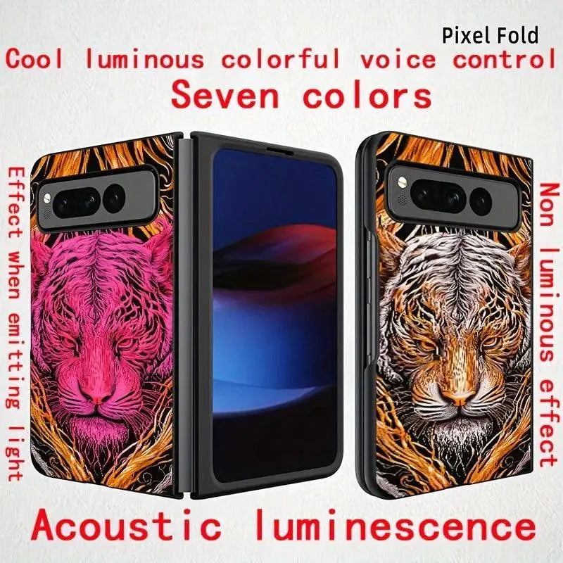 Glowing Tiger LED Smart Voice Controlled Cover (For iPhone) - Bear Hugs