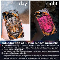 Glowing Tiger LED Smart Voice Controlled Cover (For iPhone) - Bear Hugs