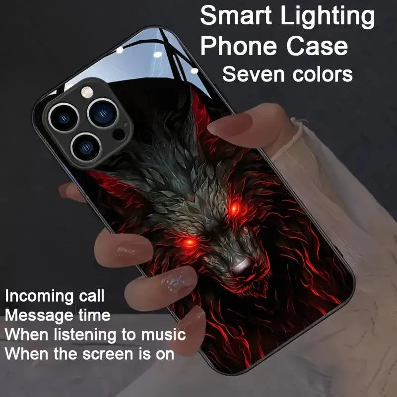 Glowing Wolf Smart Voice Controlled Cover (For iPhone) - Bear Hugs