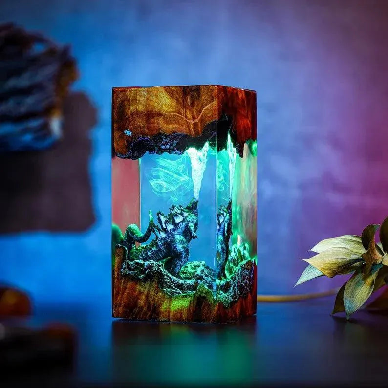 Godzilla Handmade Resin Night Light - Bear Hugs