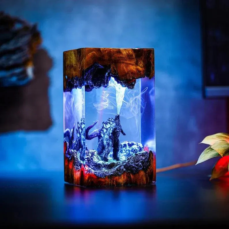 Godzilla Handmade Resin Night Light - Bear Hugs