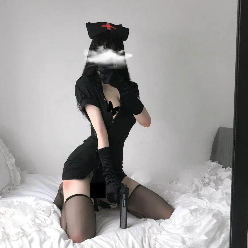 Gothic Nurse Cosplay - Bear Hugs