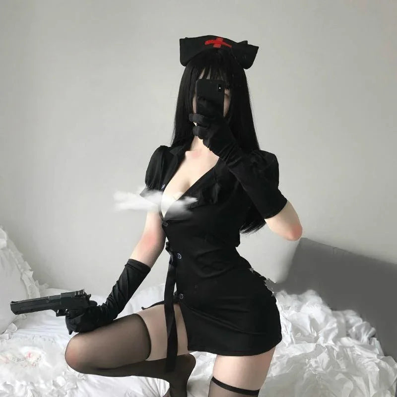 Gothic Nurse Cosplay - Bear Hugs
