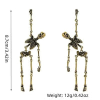 Gothic Punk Skeleton Earrings - Bear Hugs