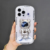 Graphic Printed Astronaut Case (For iPhone) - Bear Hugs