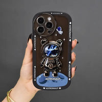 Graphic Printed Astronaut Case (For iPhone) - Bear Hugs