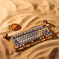 Gravastar Mercury K1 Pro Battle-Worn Yellow Keyboard