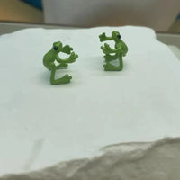 Green Frog Shaped Ear Clip - Bear Hugs