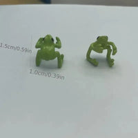 Green Frog Shaped Ear Clip - Bear Hugs