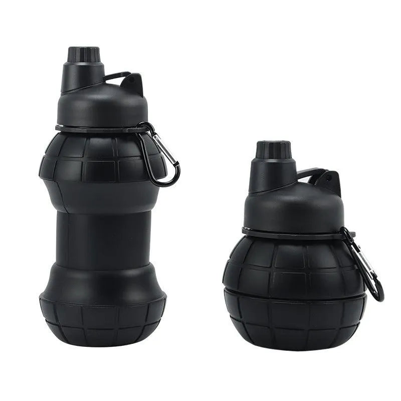 Grenade Silicon Folding Bottle (550 ml) - Bear Hugs