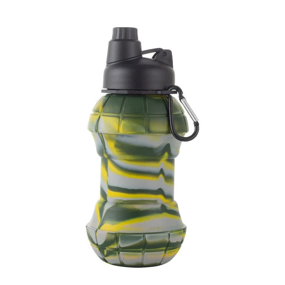 Grenade Silicon Folding Bottle (550 ml) - Bear Hugs