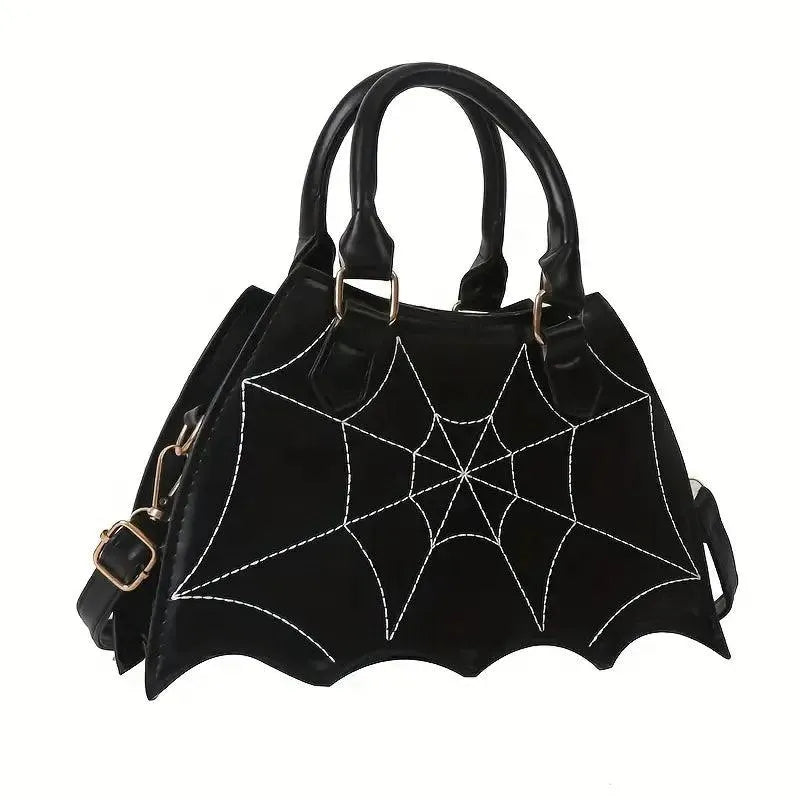 Halloween Bat & Spider Web Crossbody Bag - Bear Hugs