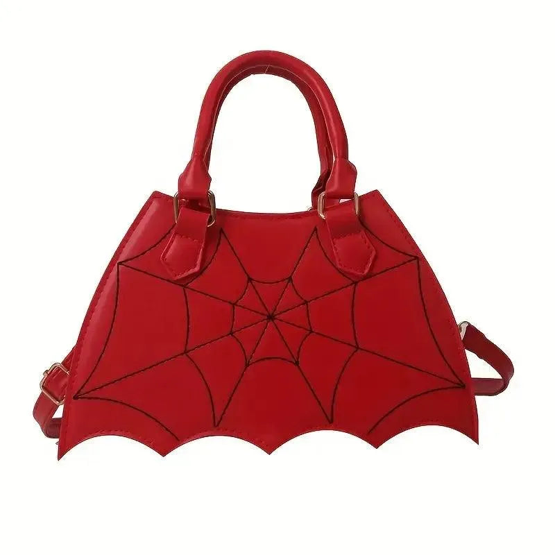 Halloween Bat & Spider Web Crossbody Bag - Bear Hugs