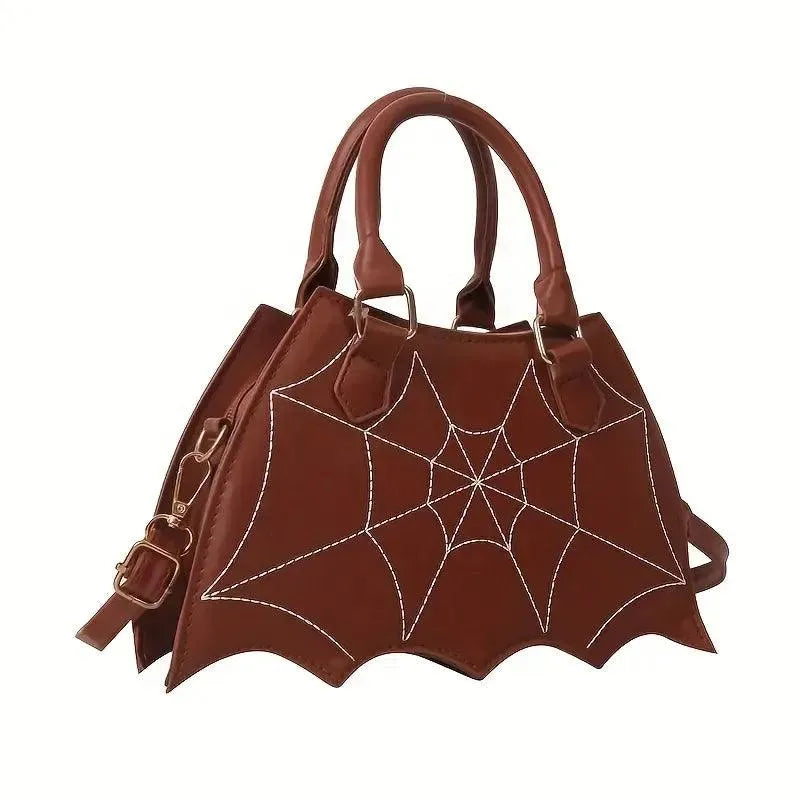 Halloween Bat & Spider Web Crossbody Bag - Bear Hugs