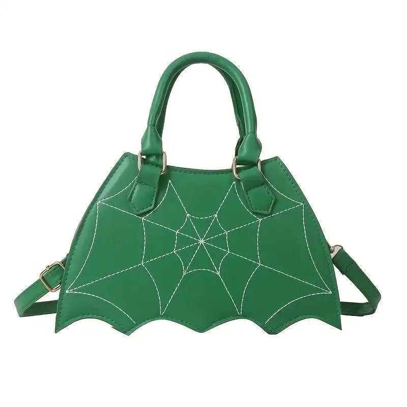 Halloween Bat & Spider Web Crossbody Bag - Bear Hugs