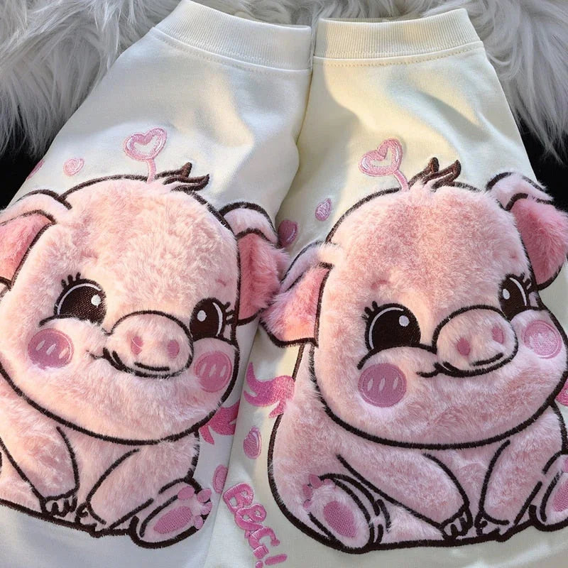 Happy Pig Fluffy Tee - Bear Hugs