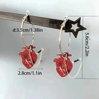 HeartSlicer Gothic Style Detachable Dangling Earrings - Bear Hugs