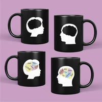 Heat Sensitive Colour Changing Ceramic Mugs - Bear Hugs