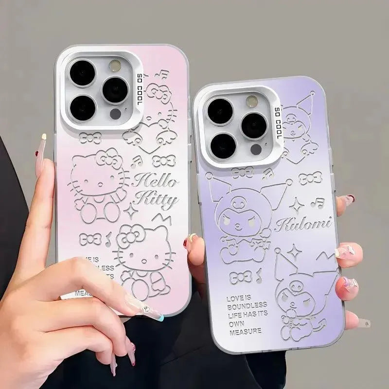 Hello Kitty and Kuromi Vibe Phone Case (For iPhones) - Bear Hugs