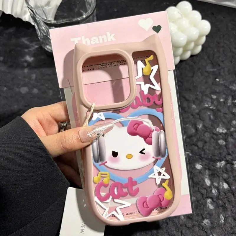 Hello Kitty Cat Ears Phone Case (For iPhones) - Bear Hugs