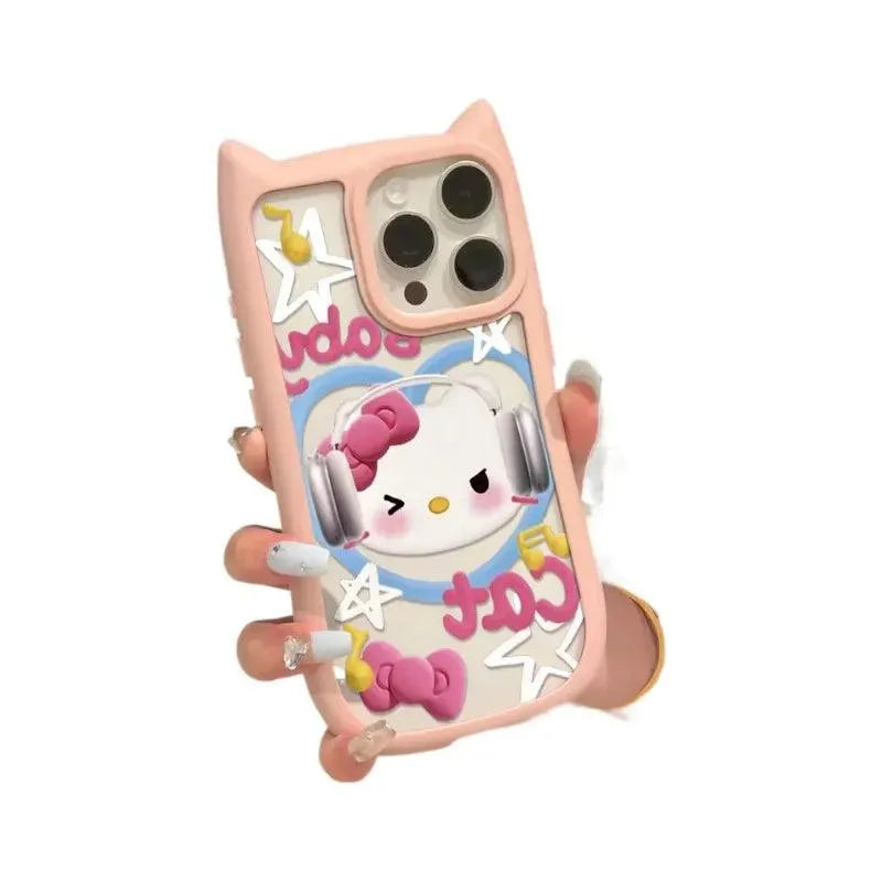 Hello Kitty Cat Ears Phone Case (For iPhones) - Bear Hugs