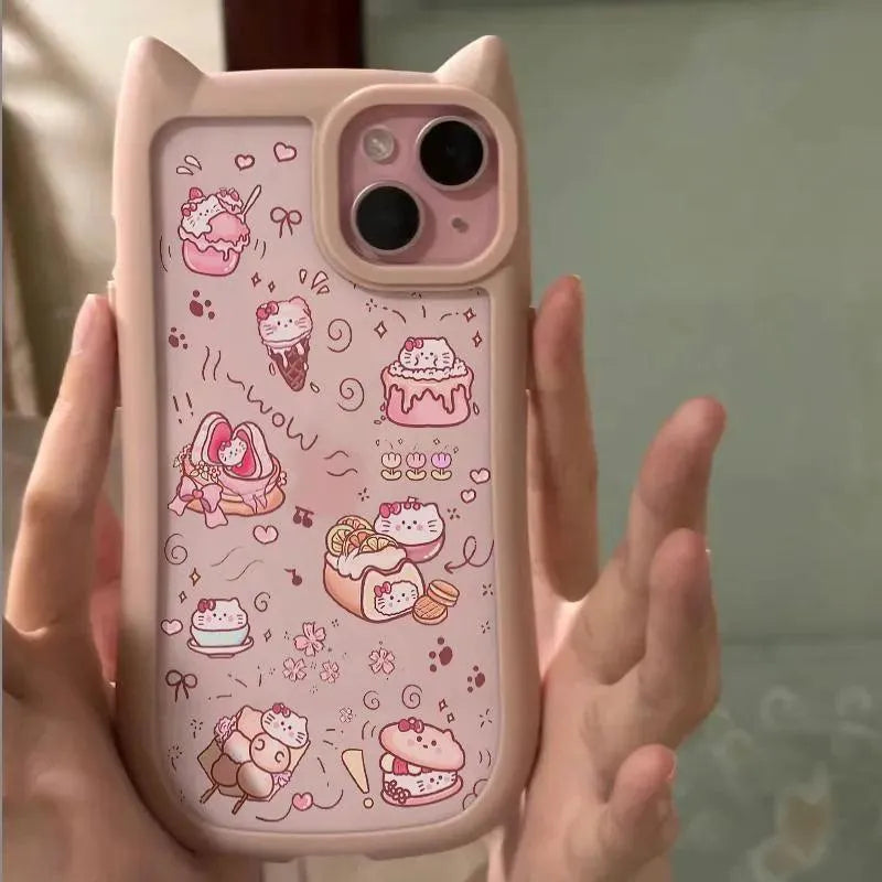 Hello Kitty Cat Ears Phone Case (For iPhones) - Bear Hugs